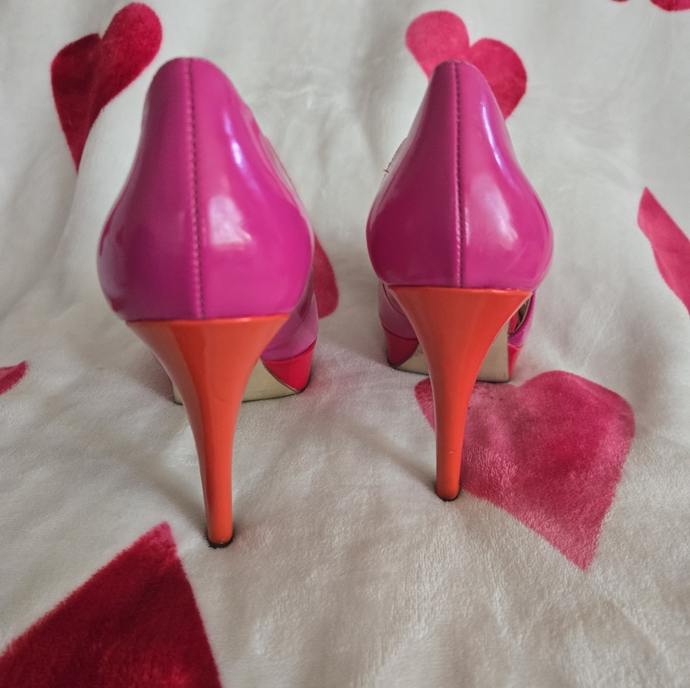 Marc Fisher Pink Platform Heels - Picture 10 of 10